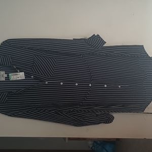 Papaya medium navy dress